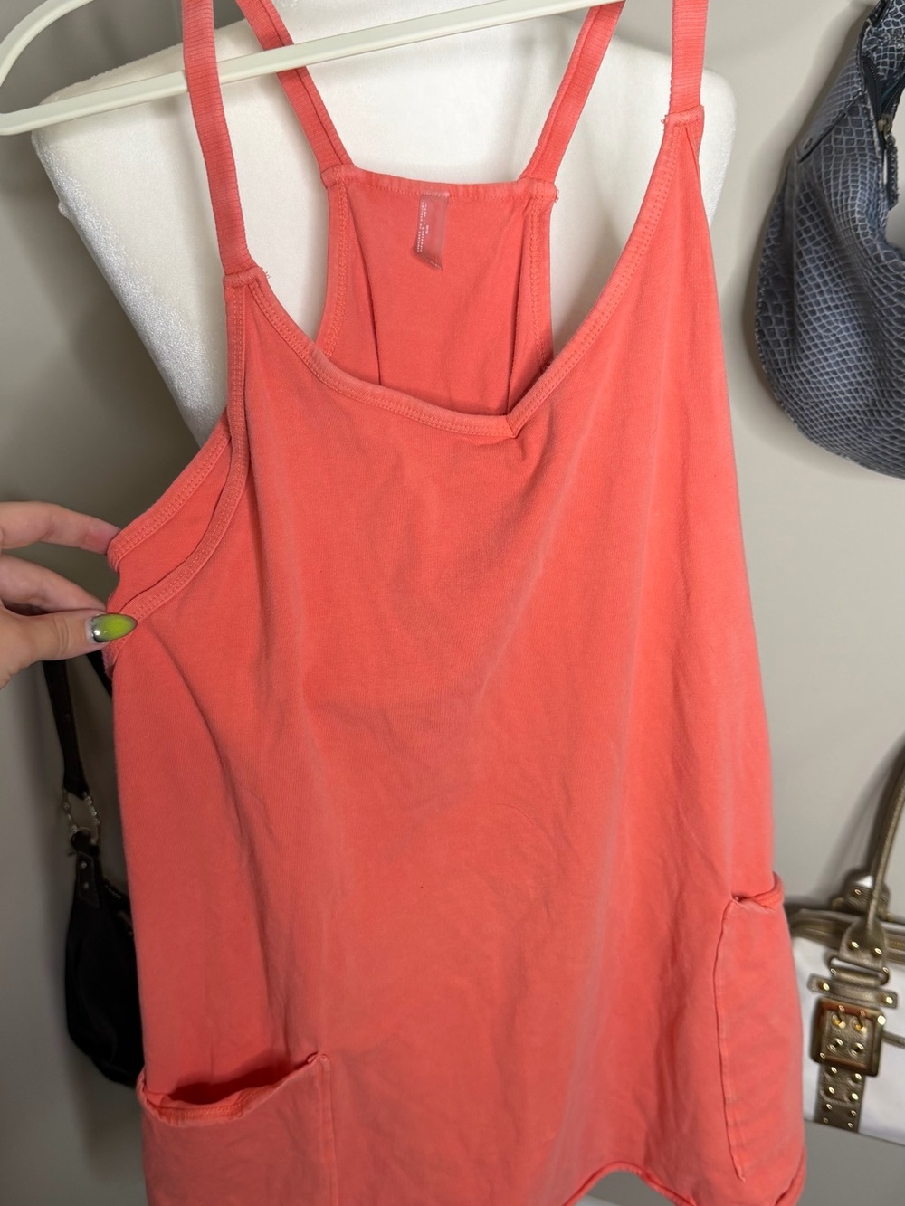 Free People Hot Shot Romper - Size M - Coral